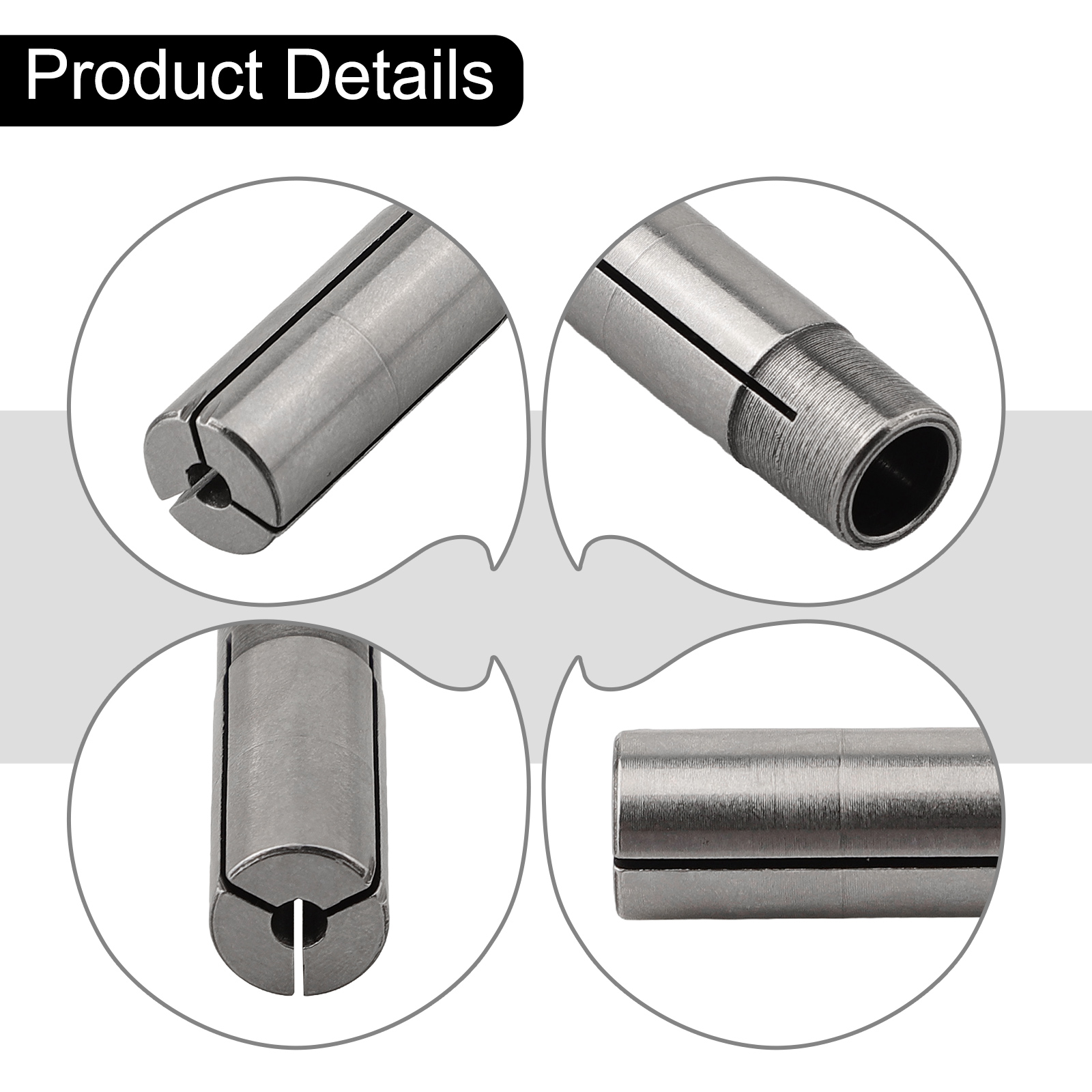 1/2" 1/4" 1/8" Collet Adaptor Shank Reducer Bit CNC Spindle Router 4/6/8/10mm For Engraving Machine Chucks