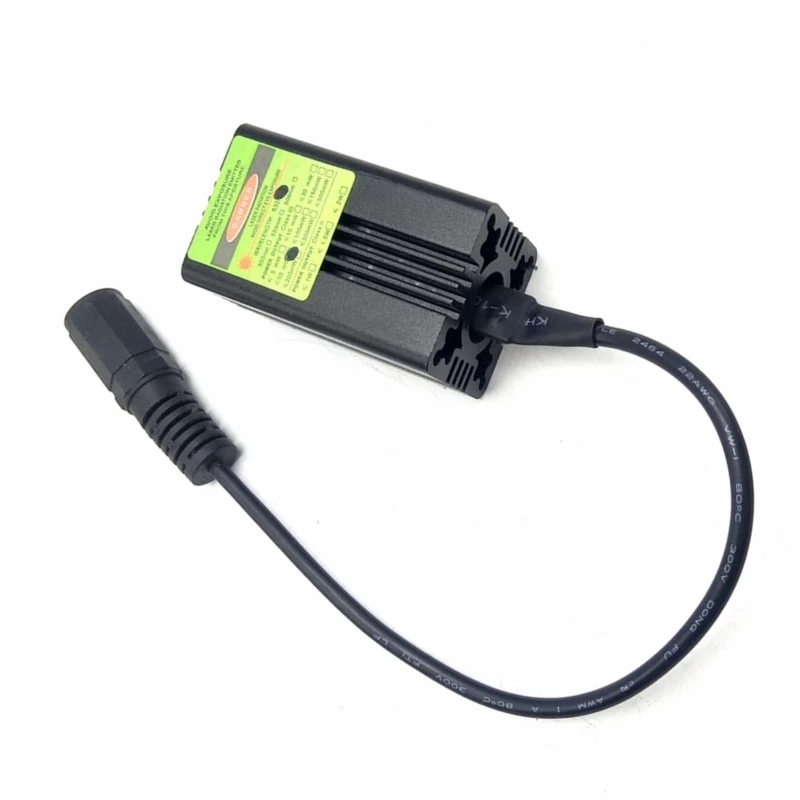 Industrial 532nm 50Mw Green Spot Beam Modul Laser Diode 12V dengan Lensa Kaca