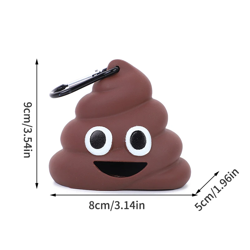 1PC Creative อุปกรณ์สําหรับสัตว์เลี้ยงสุนัขกระบะไม่เต็มเต็งการ์ตูน Poop-รูปแบบพกพาขยะ SHELL ขนาดกะทัดรัดสําหรับแมวและสุนัข