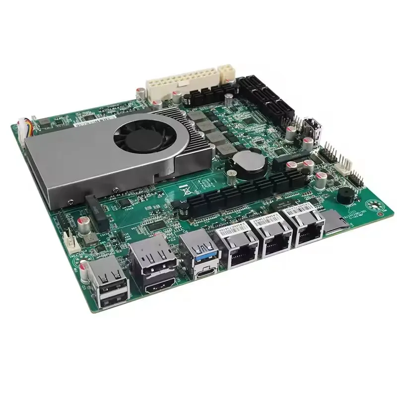 Topton Intel Twin Lake N150 Scheda madre NAS ITX a 4 core 6 * SATA3.0 2 * NVMe 1 * 10G 2 * 2.5G LAN DDR5 SODIMM Firewall Scheda server domestico