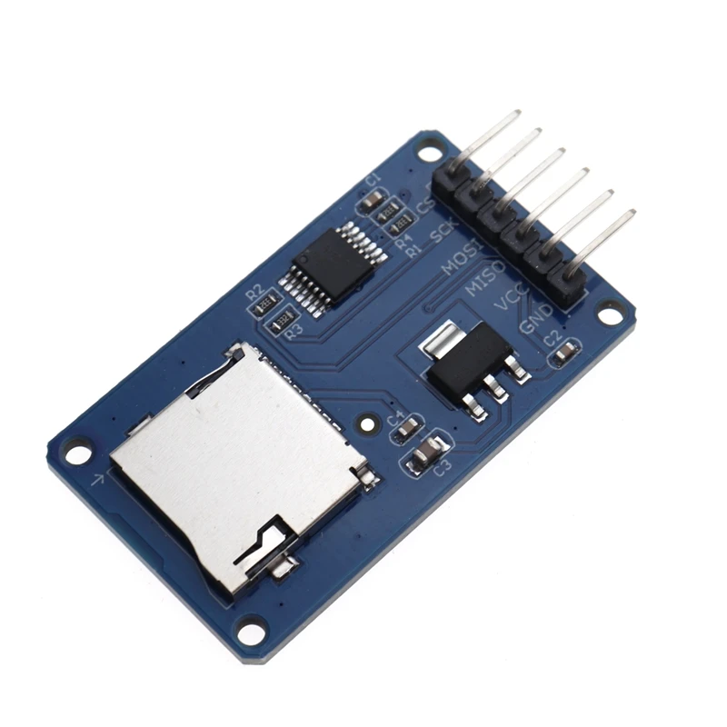 1Pcs Micro SD Card Mini TF Card Reader Module SPI Interfaces With Level Converter Chip 5V/3.3V For Arduino DIY KIT