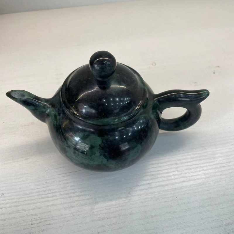 Genuine Good Tibetan Medicine KingStoneTea CupTibet Jade Promoting Circulation Active Magnetic Health-Enhancing Tea Pot Wine Pot