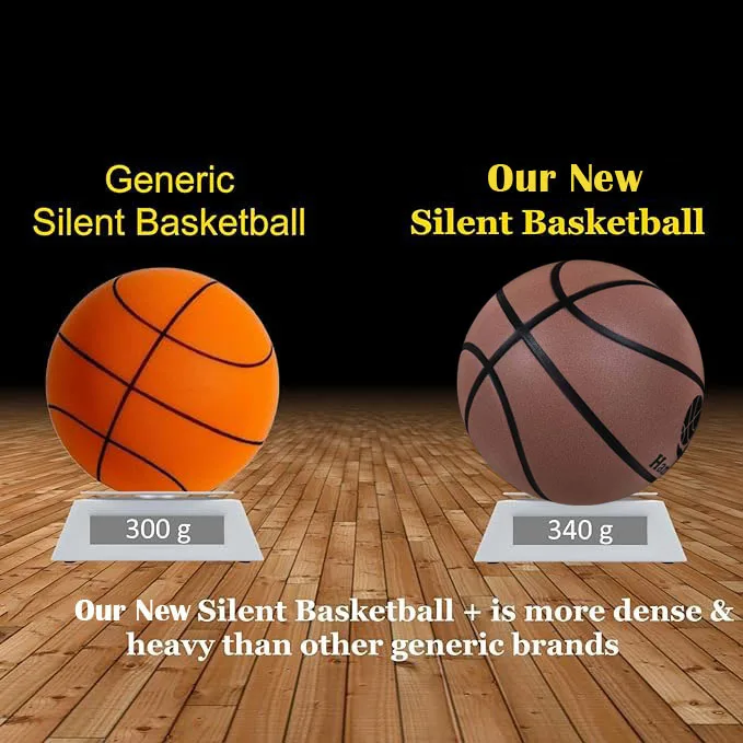 Mute Bouncing Basketball Ball Standard Size 7 Indoor Dribble Practice Silent Basketball Bounce Quietly Soft Foam Ball No Noises