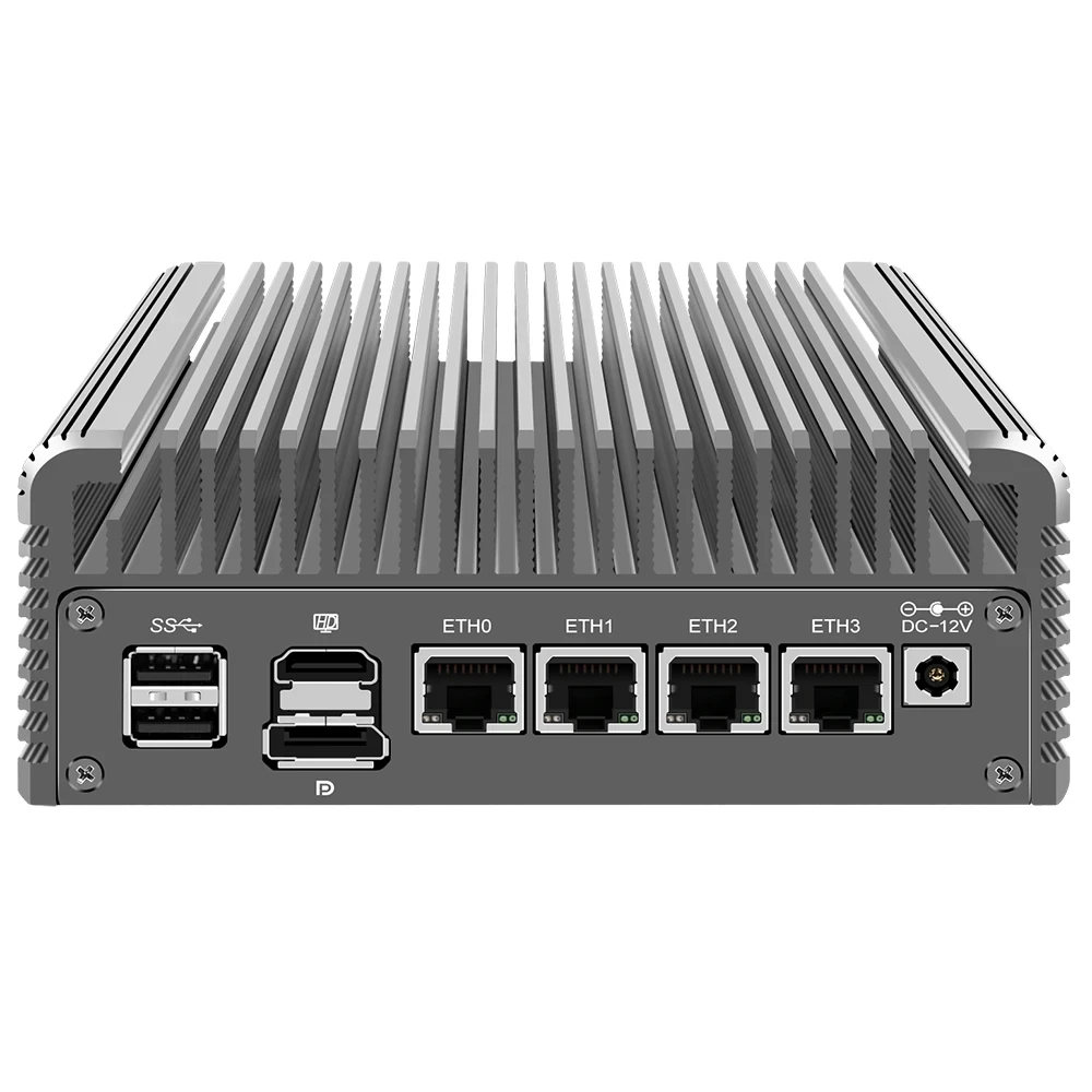 12. Generation Intel i3 N305 N355 Firewall PC Soft Router N100 N150 DDR5 4800 MHz 4xi226-V 2,5 G LAN Lüfterloser Mini-PC Proxmox Host-Server