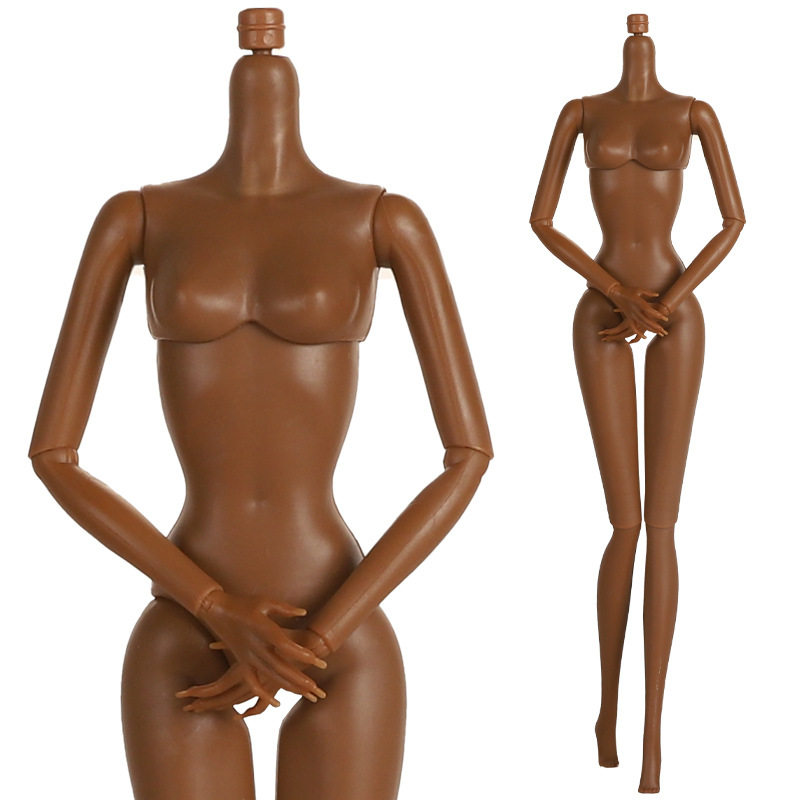 ヨーロッパのファッション 1/6 BJD 人形ボディ可動関節ヌード人形 11 関節ボディ人形 29 センチメートルブラウンホワイトスキン人形子供 DIY おもちゃギフト