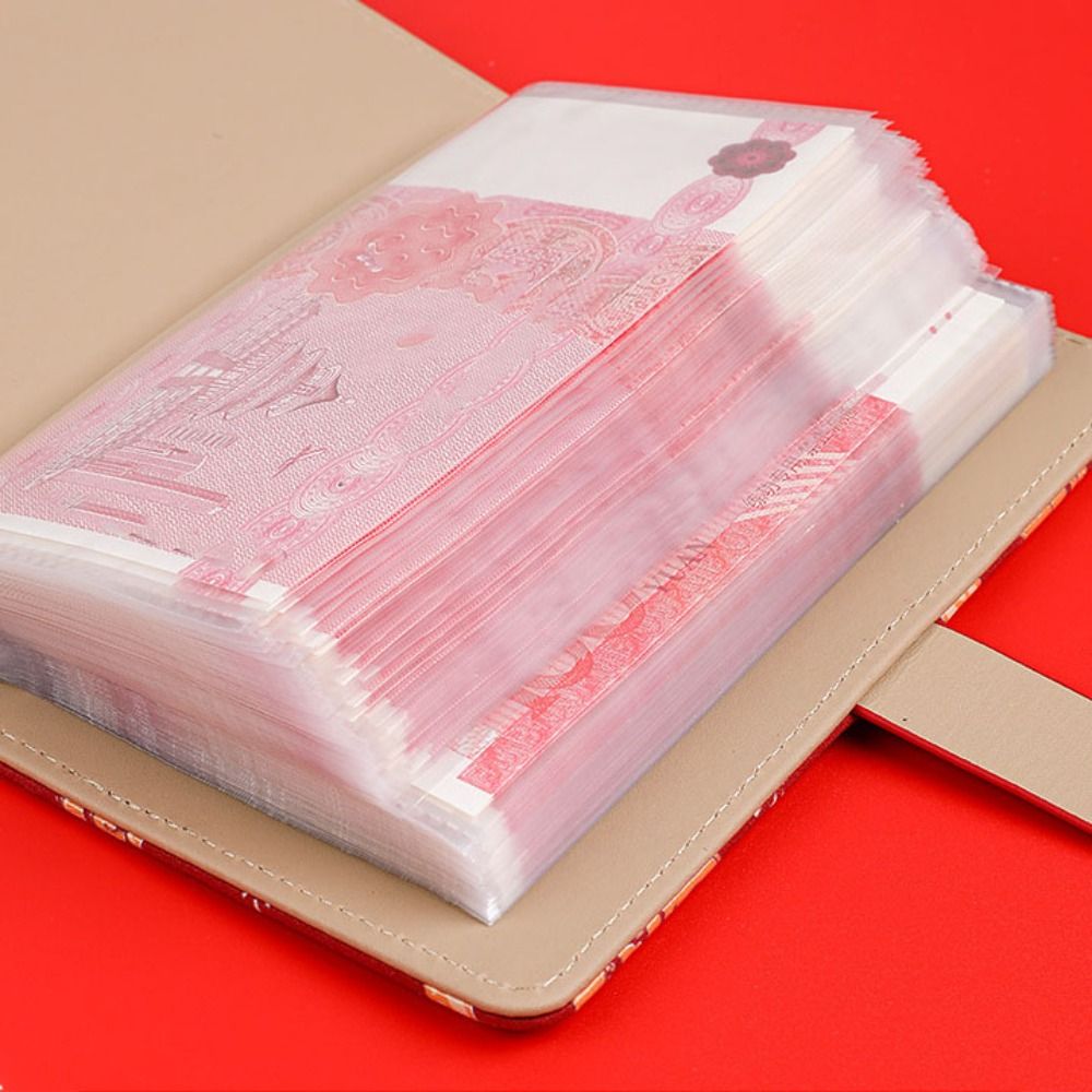 PU-leer Geldbesparende binder Draagbare opslag Portemonnee Enveloppen Besparingsuitdagingen Hervulbare planner-organizer