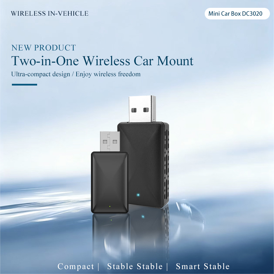 2in1 Wireless Carplay Adapter Android Auto Wired to Wireless Dongle AI Smart Box Automatic Connection Car Intelligent Systems