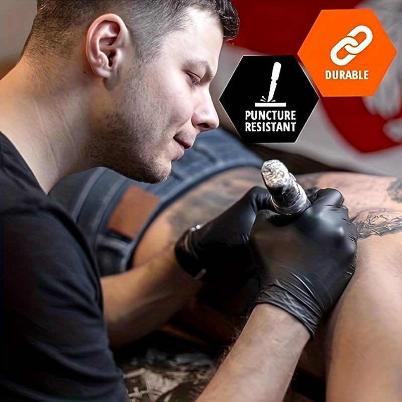 使い捨ての入れ墨作業用手袋,黒,ピンク,PVC,家庭用,キッチンツール,洗車,家庭用掃除