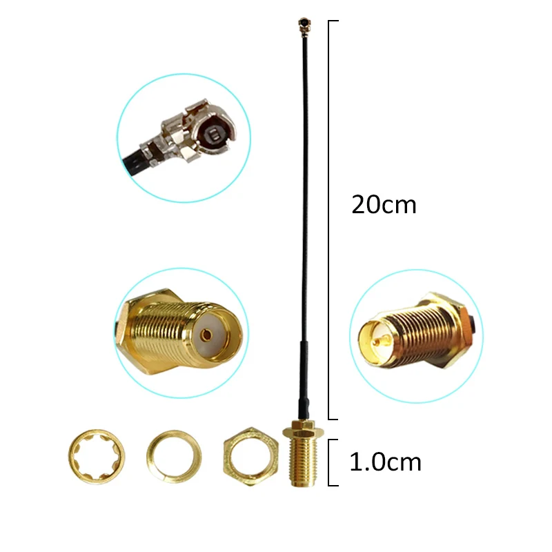 GWS 915 MHz Antenne Lora Lorawan pbx 5dbi SMA männlich weiblich GSM IOT Antennenantenne RP-SMA Pigtail IP 1 21 cm rg1.13 Kabel