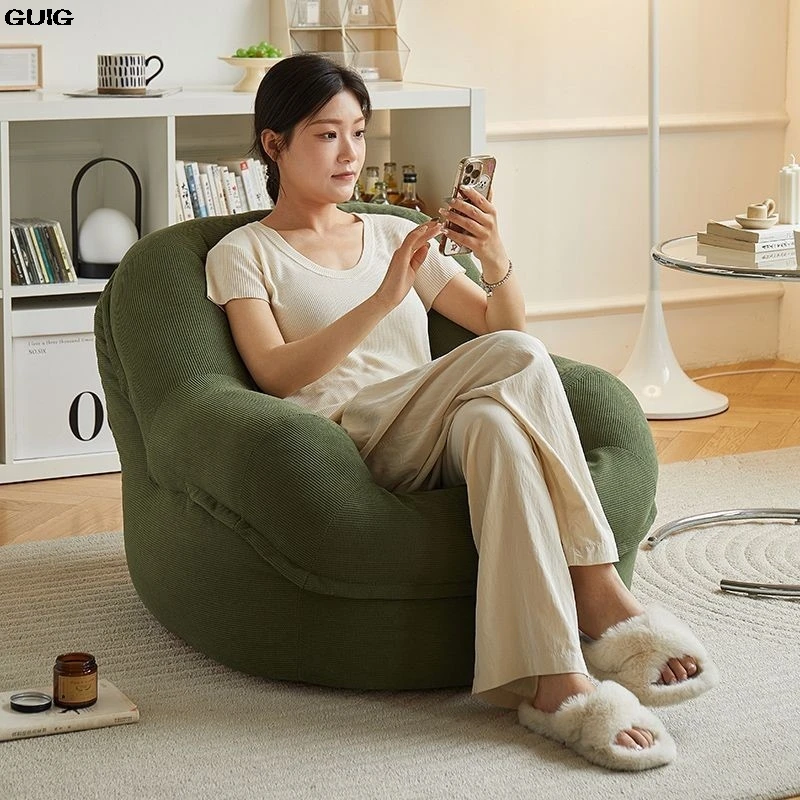 GUIG Lazy Sofa Tatami Small Bedroom Balcony Single Can Lie Or Sleep Nest Sofa Network Red New Small Sofa Bean Bag Chairs
