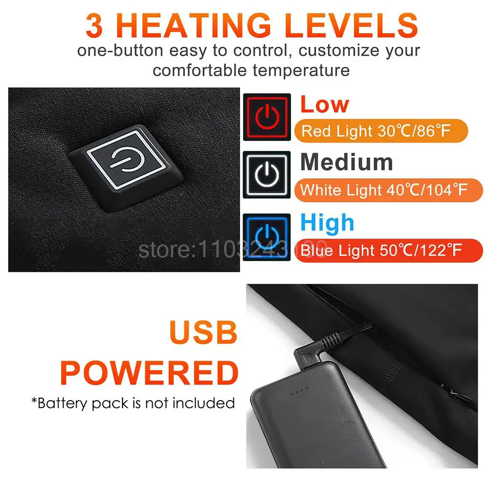 冬の暖房加熱された下着オートバイジャケット女性男性 USB 電熱下着フリースサーマルロングジョンズ