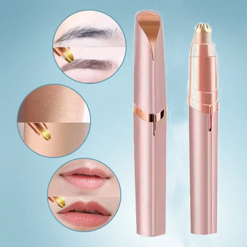 Cuchillo eléctrico de corte de cejas para mujer, mini máquina de afeitar de corte automático de cejas