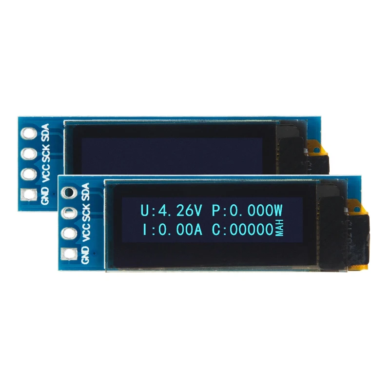 Modulo display OLED da 0,91" Schermo verticale 128*32 SSD1306 - Interfaccia I2C a 4 pin per Arduino/sistemi integrati per lotto Smart home