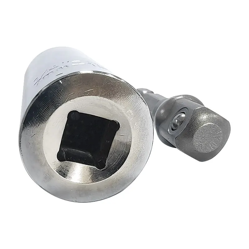 Multifonctionnel Argenté 7 à 19mm Magique Prise Multi But Clé Extension Tige Électrique Perceuse À Main Vis Outil Ensemble