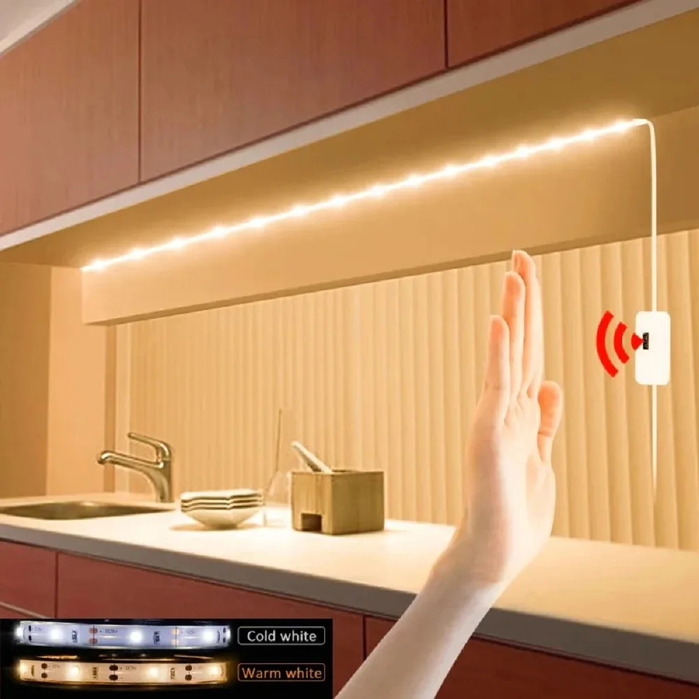 USB PIR LED Strisce DC 5V Smart Dimmer Sensore di movimento Interruttore On/off Controllo Retroilluminazione Nastro Lampada TV Nastro Camera da letto Decorazioni per la casa