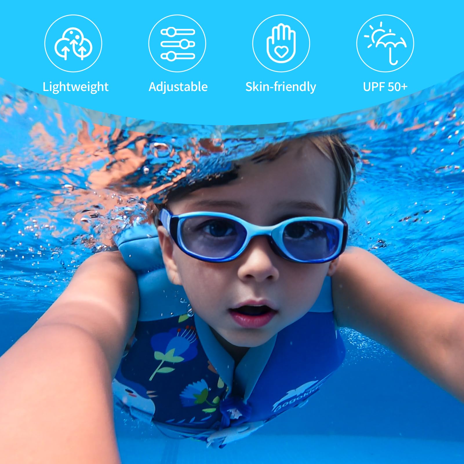 Gogokids เสื้อชูชีพเด็กลอยแจ็คเก็ตเด็กวัยหัดเดินชุดว่ายน้ํา Assist ชุดว่ายน้ําว่ายน้ําการฝึกอบรมลอยตัวเสื้อกั๊กว่ายน้ํา Neoprene เสื้อชูชีพ
