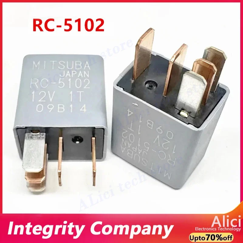 Original para relé de coche MITSUBA RC-5102, un abierto y otro cerrado, 5 pines 12V
