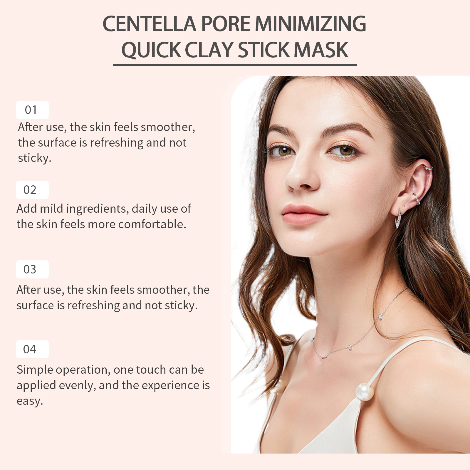 Hoygi Centella Asiatica Clay Mask Stick Soothing Calming Detoxifying Hydrating Anti-irritation Easy Application All Skin Types