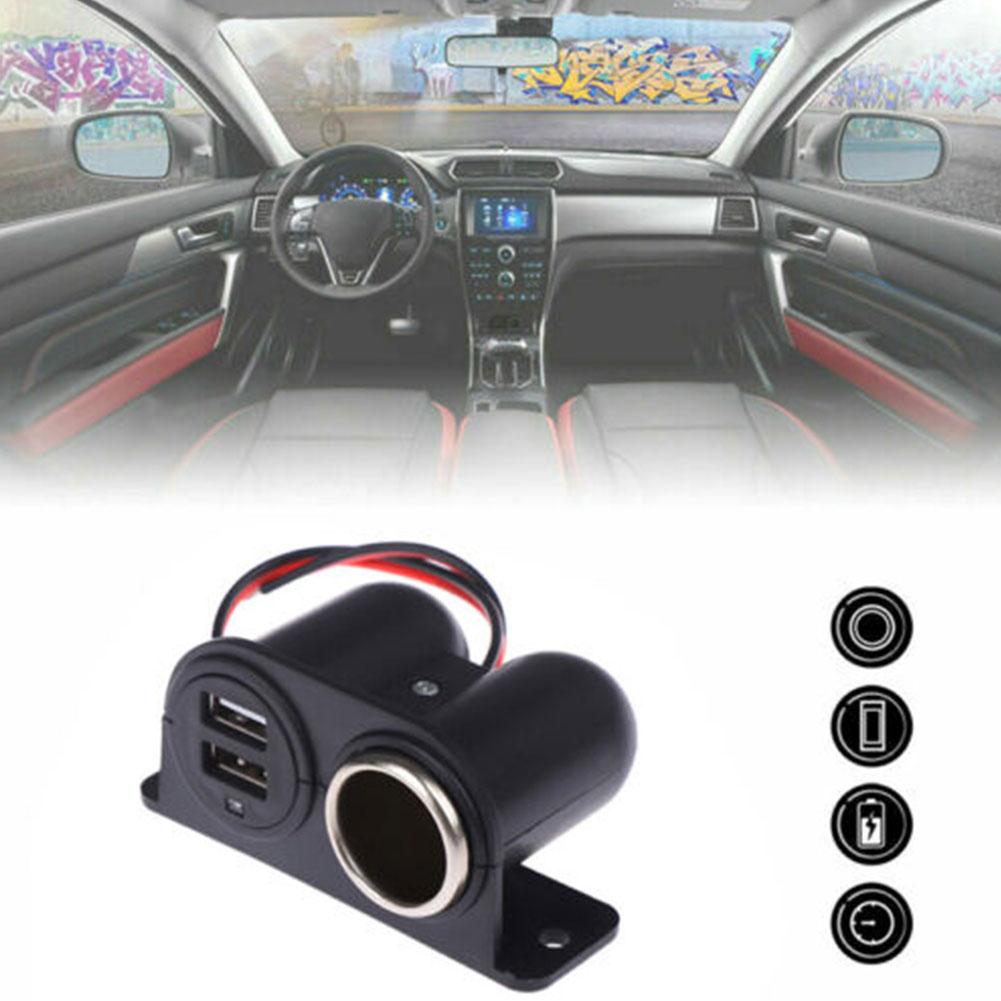 Podwójne gniazdo USB DC 5V 3.1A Wbudowany adapter samochodowy USB do zapalniczki samochodowej Gniazdo portu ładowarki z wieloma wtyczkami Akcesoria samochodowe