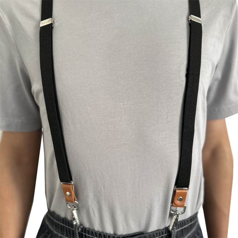 Suspensórios masculinos do vintage novo 3 ganchos suspensórios homem calças casuais dos homens suspensórios de couro do plutônio moda suspensórios ajustáveis
