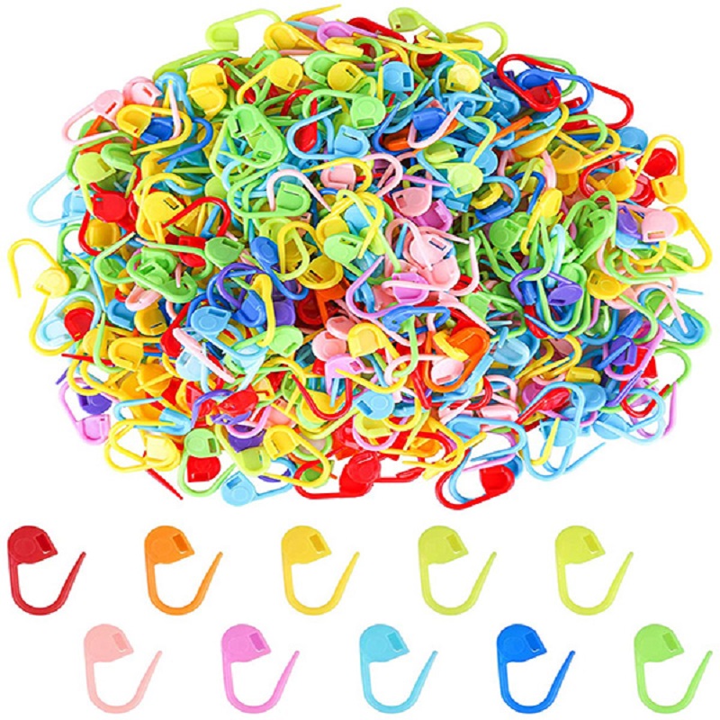 Stricken Handwerk Nähnadel Werkzeug Kunststoff Verriegelung stich Markierungen Häkeln adeln Sicherheit Näh zubehör