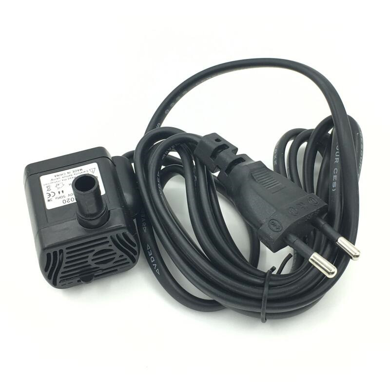 Bomba de agua ultrasilenciosa de 3W CA 220V, caudal de flujo, bomba sin escobillas impermeable, Mini filtro de agua, bomba de fuente para pecera, enchufe europeo