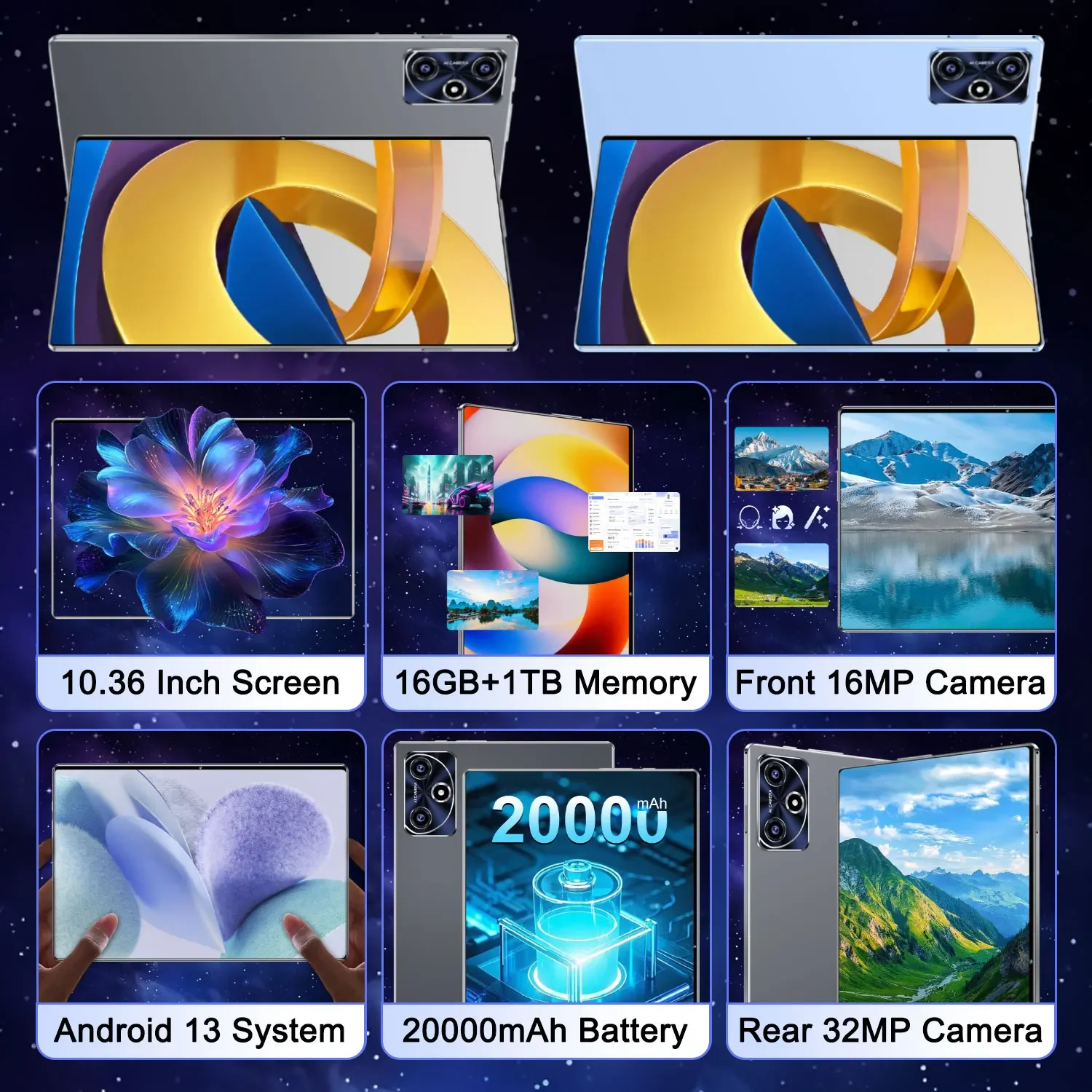 2025 original novo s10 pro tablet 10.36 polegada android 13 snapdragon 8gen2 global 16gb + 1024gb 20000mah 5g duplo sim wifi hd