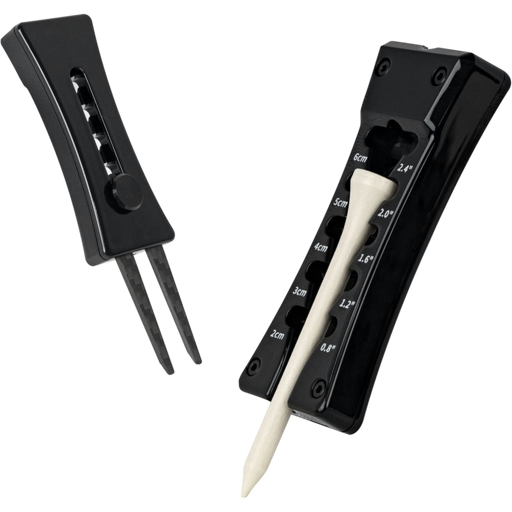 Регулятор высоты футболки для гольфа с держателями тройника для ремонта инструмента для гольфа Divot, объединяет все использование 3 в 1, идеально подходит для переноски в кармане