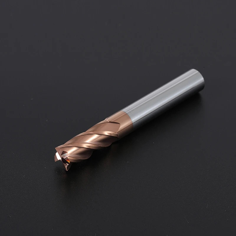 HRC55 คาร์ไบด์ End Mill 1-20 มม.4 ขลุ่ยเครื่องตัดโลหะผสมเคลือบทังสเตนเหล็กตัดเครื่องมือ CNC maching Endmills