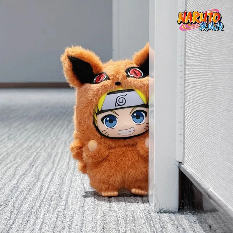 Echte Naruto Itachi Sasuke Kakashi Gaara Series Blind Box Trendy Toy Figure Plush Pendant Collection