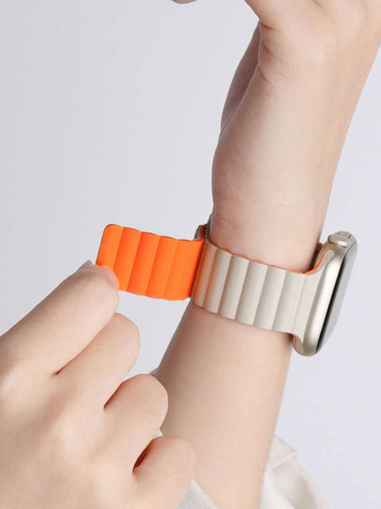 Magnetic Strap For Apple Watch Bands 45mm 38mm 49mm 40 42 41mm Silicone Sport Bracelet iWatch Series ultra 10 9 6 5 7 8 se 44mm