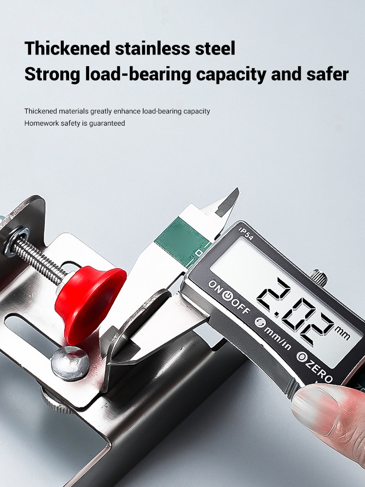 1pcs 캐비닛 도어 장착 지그 캐비닛 프레임 클램프 가정용 숨겨진 도어 스테인레스 스틸 장착 지원 목공 도구