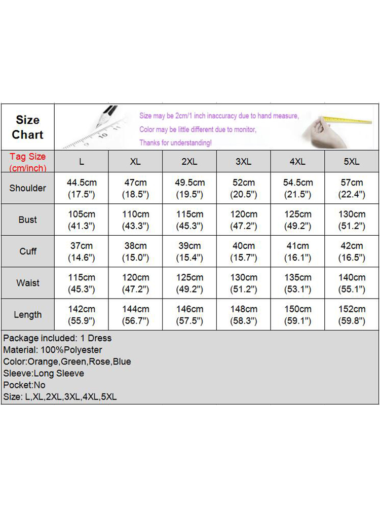 Vonda-女性用スタンドカラーサテンドレス、エレガントなサンドレス、長袖のプリーツパーティードレス、カジュアル、ソリッドドレス、プラスサイズ、5xl、2024