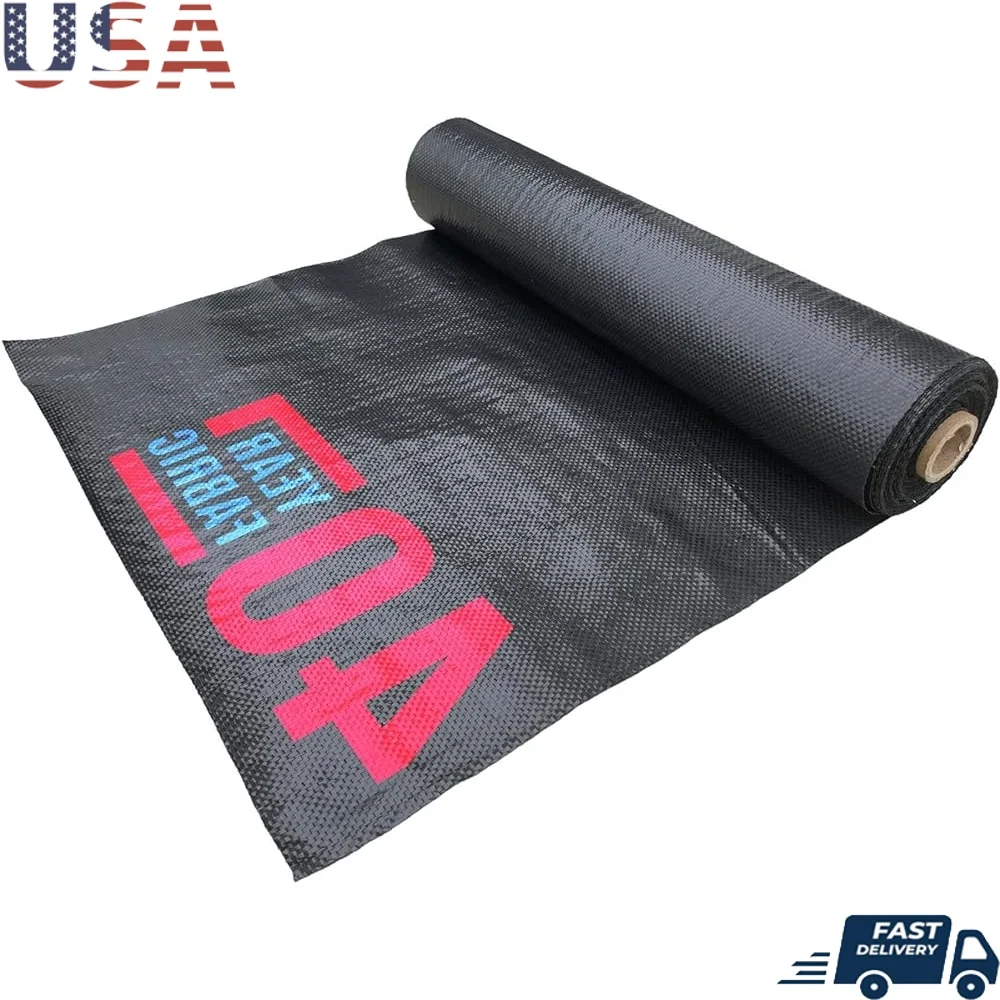 18 Inch Heavy Duty Landscape Fabric Weed Barrier Soil Erosion Control Commercial Grade Ground Cover Organic Gardening 100 ft