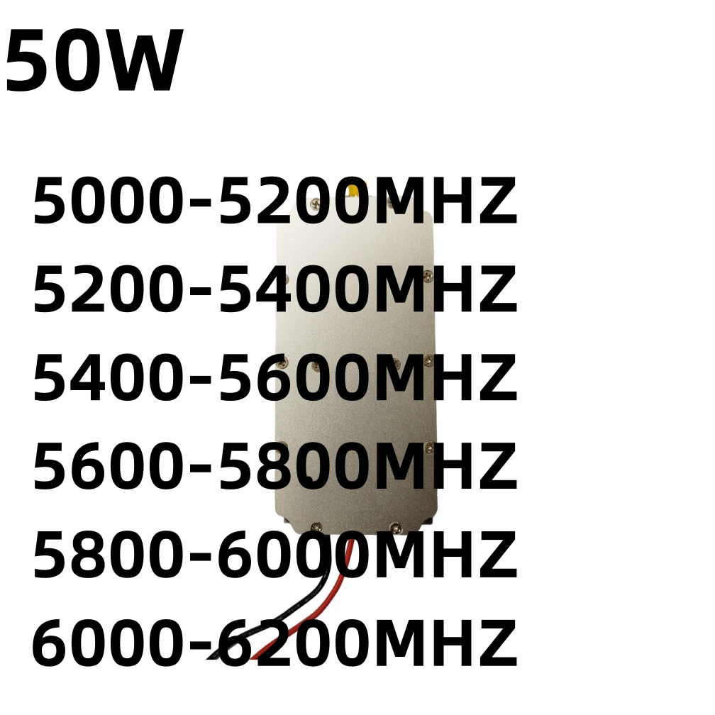 Módulo generador de ruido, amplificador de potencia de 50W, 5000-5200MHZ, 5200-5400MHZ, 5400-5600MHZ, 5800-6000MHZ600-6200MHZ, nuevo