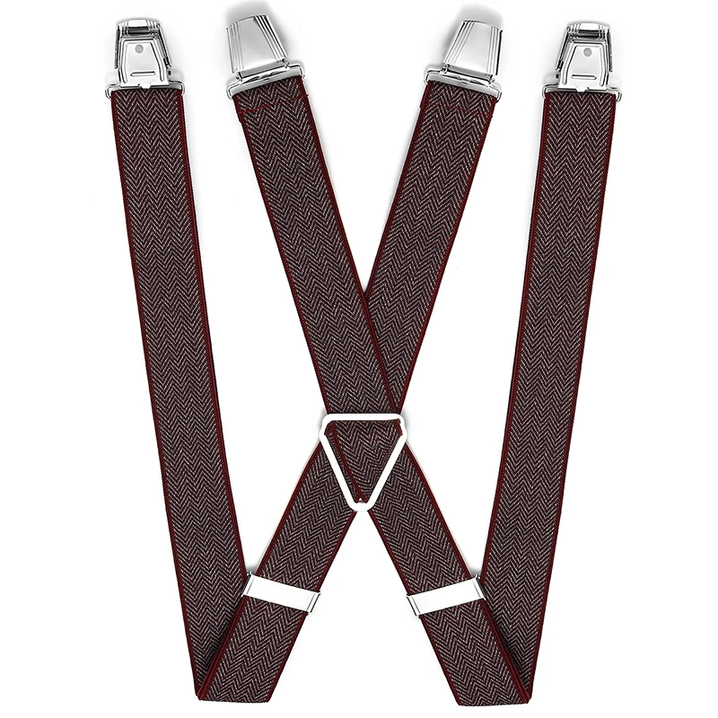British High-End Adult Trousers Elastic Non-Slip Elastic Adjustable Suspenders