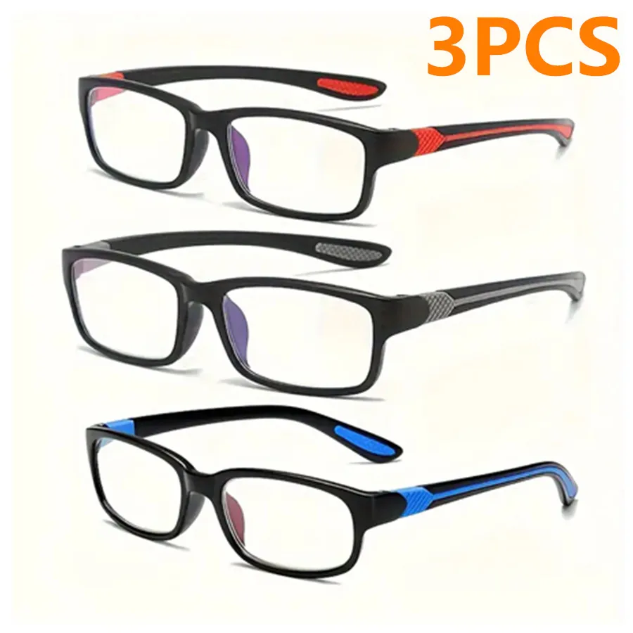 3/1 Uds. Gafas de lectura deportivas para hombres y mujeres: lectores para presbicia cómodos y elegantes con lentes de policarbonato, venta al por mayor