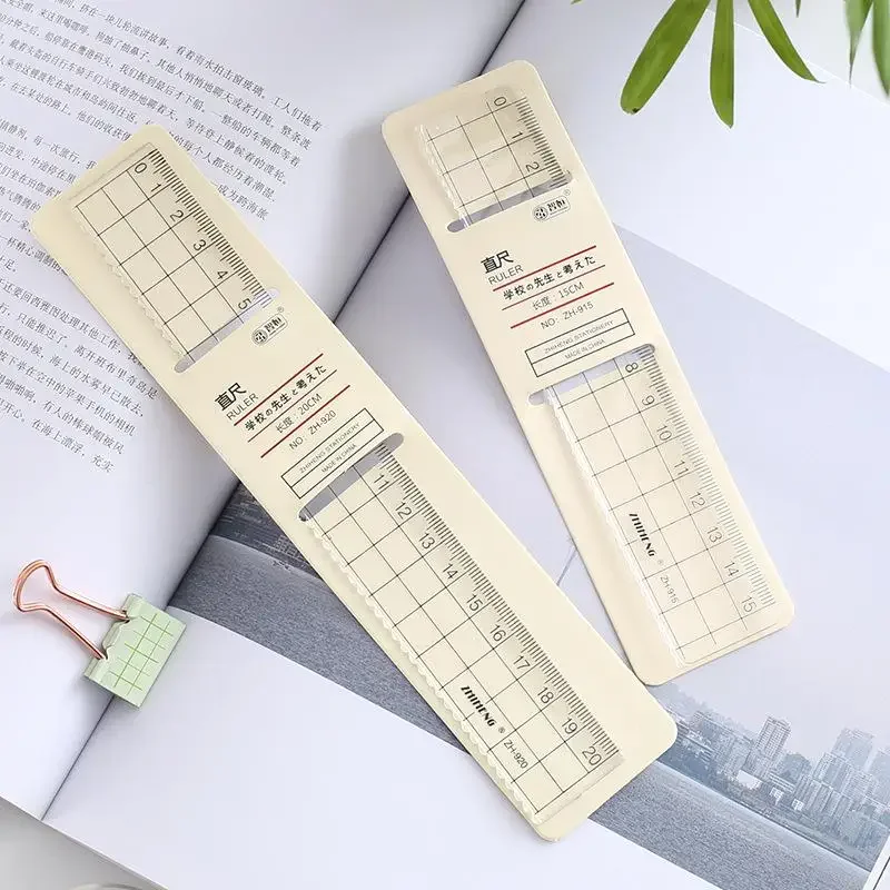 1Pcs Simple15cm 18cm 20cm Transparent Einfache Lineal Platz Lineal Nette Schreibwaren Zeichnung Liefert