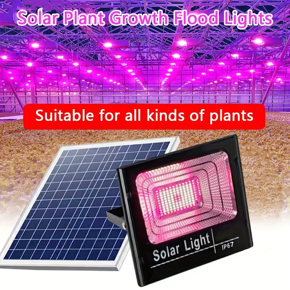 35/60w solar led cresce a luz espectro completo holofote planta crescente luz remoto à prova dwaterproof água phytolamp para plantas ao ar livre indoor