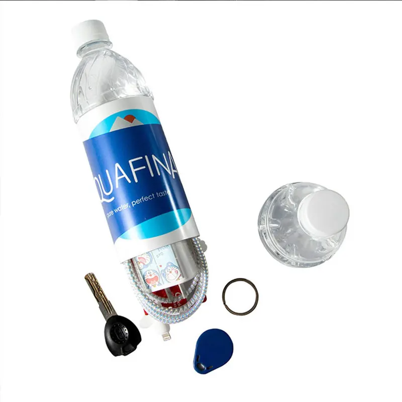 Caja fuerte oculta secreta sorpresa con forma de botella de agua falsa, contenedor de seguridad, caja de dinero segura, tarros de plástico, herramientas org, 1 ud.