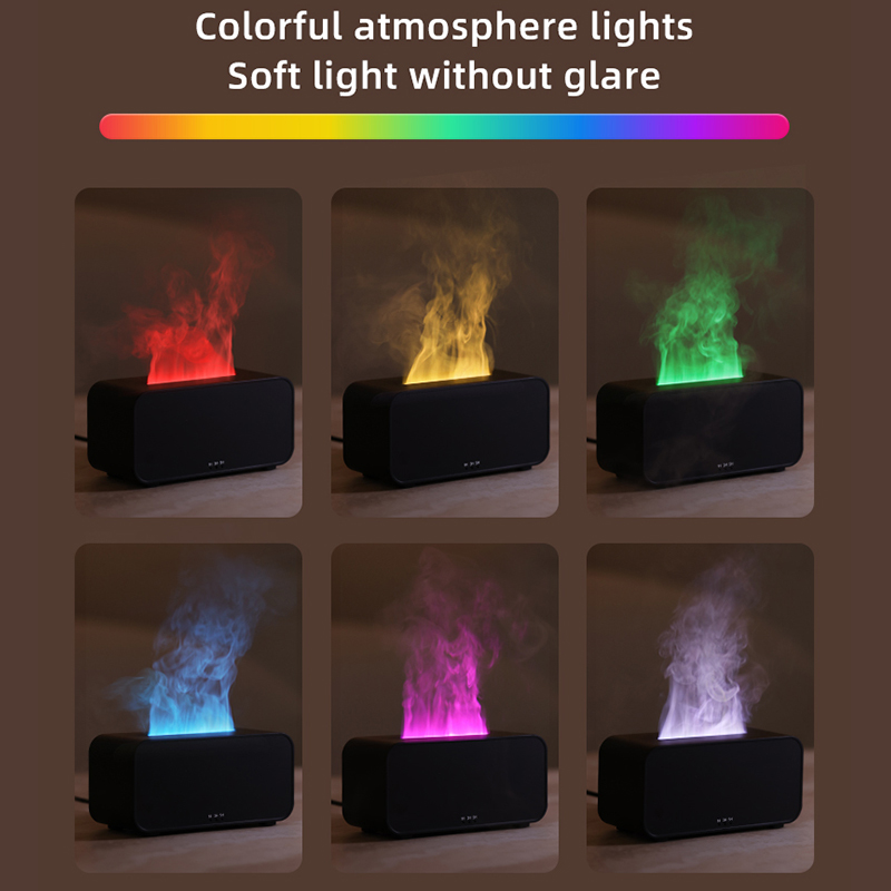 Nowy Mini dyfuzor zapachowy nawilżacz powietrza ultradźwiękowy generator chłodnej mgiełki Fogger LED olejek eteryczny lampa płomieniowa Difusor