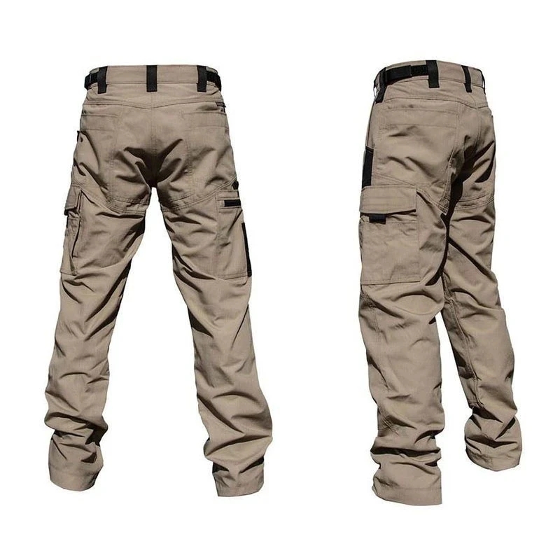 Calças táticas masculinas à prova d'água calças de combate ao ar livre multi-bolso resistente ao desgaste calça de carga