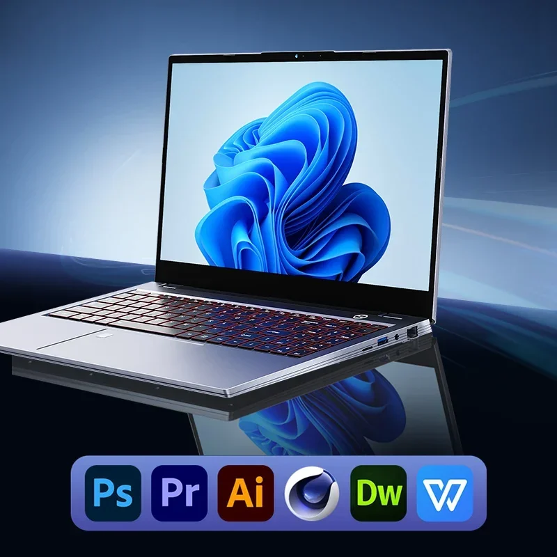 2023 Laptop Gaming Computer PC Office Notebooks Windows 11 Netbook 15.6" 10th Generation I7-10750H 64GB RAM 2TB SSD M.2 RJ45