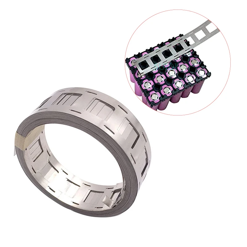 10 メートル 2P 18650/21700 ニッケルメッキストリップ 0.15 × 27 ミリメートル間隔 20.2 ミリメートルバッテリースポット溶接 DIY バッテリーパックに使用