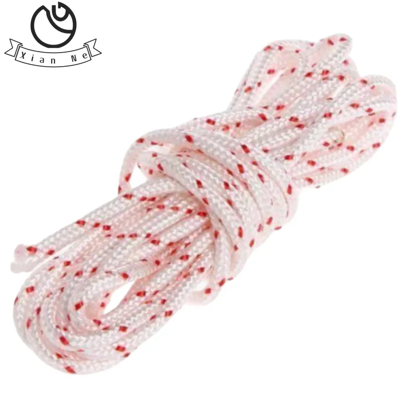 50m*3mm Nylon Pully Starter Rope Recoil Engine Start String For CG430 520 Lawnmower Grass Trimmer Chainsaw Engine Parts