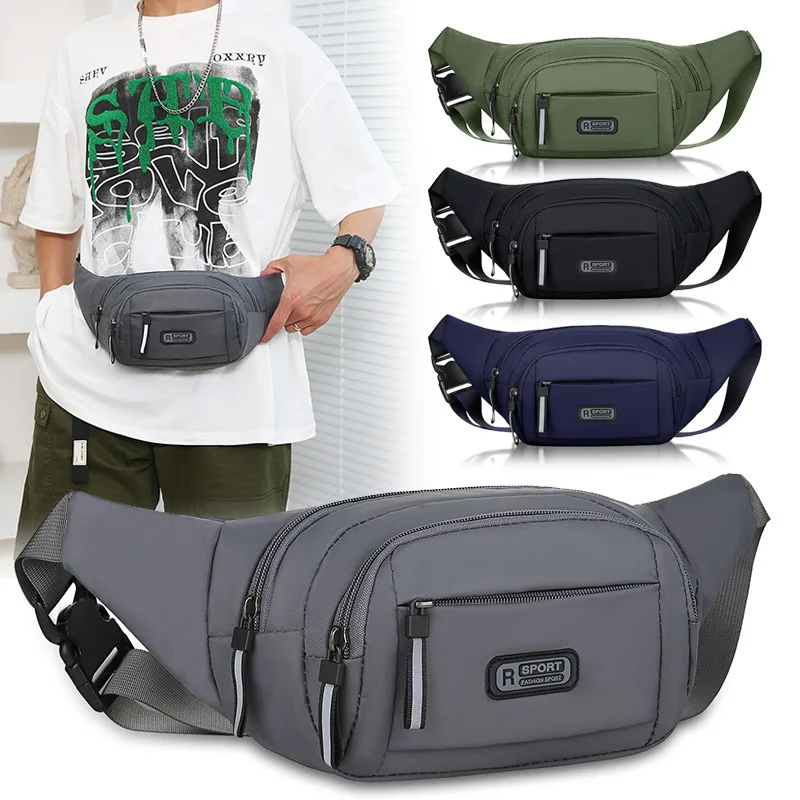 Canvas Fit Waistpack Mobile Fanny Hüfttaschen Herren Sport Outdoor Freizeit Laufen Anti-Diebstahl Ultradünne unsichtbare Hüfttasche