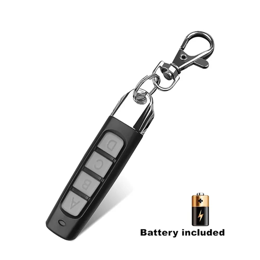Chaveiro 433mhz controle remoto automático 4 canais código abcd abridor de porta de garagem duplicador clone código de clonagem chave do carro