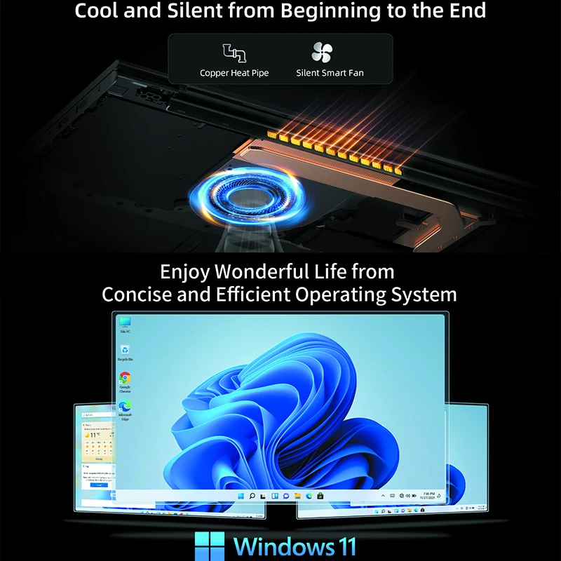 BMAX X15 Pro 16GB RAM 512GB SSD Intel N95 CPU Windows 11 Laptop 1920*1080 Dwupasmowy WiFi Laptop DDR4