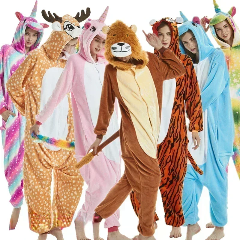 4 8 10 12 14 16 anni Ragazze Viola Rosa Tute Unicorno Pigiama Kigurumi Bambino Bambini Flanella con cappuccio Abbigliamento per la casa Bambini Tutina
