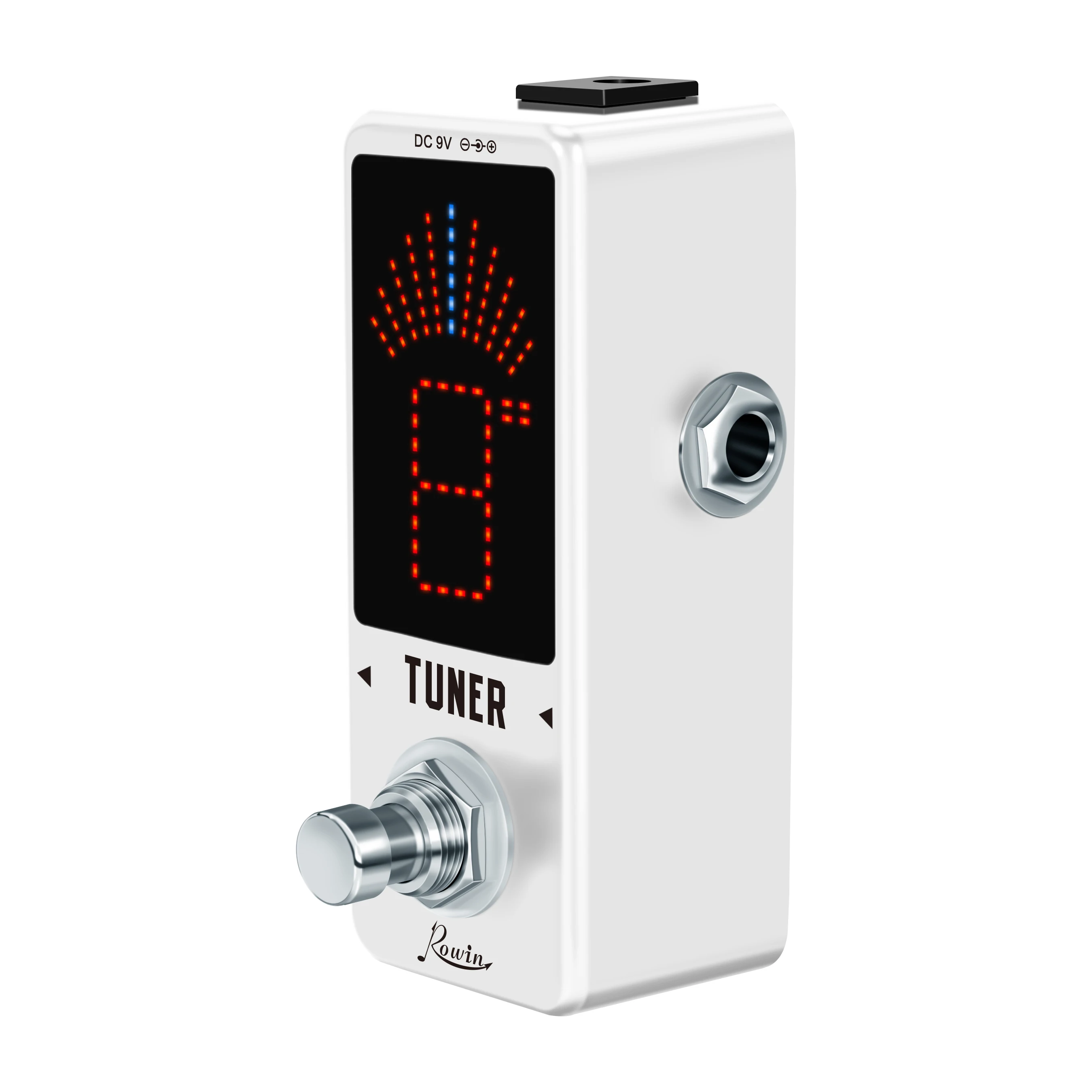 Rowin LT-910 Accordatore per chitarra Mini sintonizzatore cromatico Effetto pedale Display a LED Accessori per chitarra True Bypass per basso elettrico
